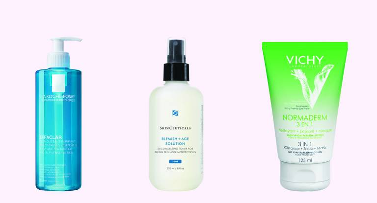 Effaclar Gel, La Roche-Posay, Blemish + Age Solution, Skinceuticals, Normaderm 3 в 1, Vichy