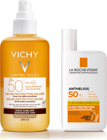 Vichy Capital Soleil и La Roche-Posay Athelios