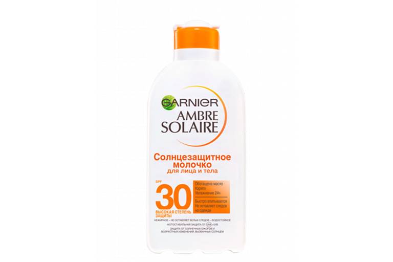 Солнцезащитное молочко с SPF защитой