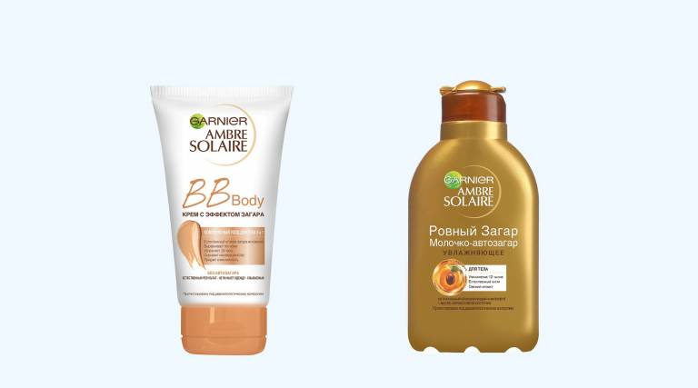 BB-крем с эффектом загара BB Body, Garnier, Молочко-автозагар «Ровный загар» для лица и тела, Garnier