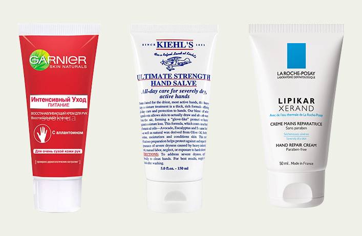 Лремы для рук Garnier, Kiehl's, La Roche-Posay