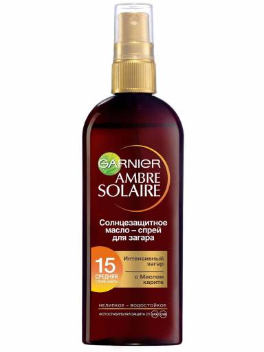 масло для загара Garnier