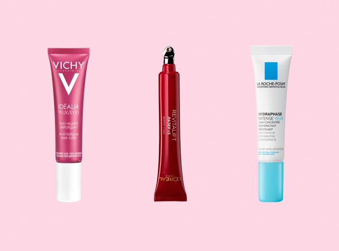 Средства для конутра глаз с кофеином Vichy, L'Oreal Paris, La Roche-Posay
