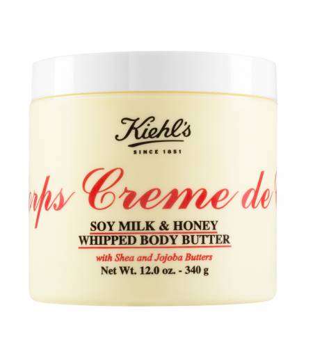 Взбитый крем для тела с ароматом соевого молока и меда Creme de Corps Whipped Body Butter Soy Milk & Honey, Kiehl’s