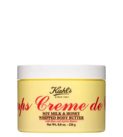 Взбитый крем для тела с ароматом соевого молока и меда Creme de Corps Whipped Body Butter Soy Milk & Honey, Kiehl’s