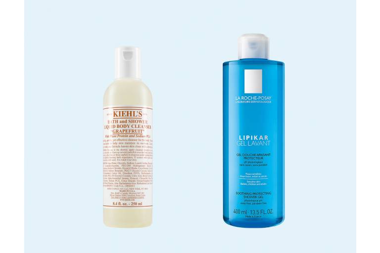 Гели для душа Kiehl's и La Roche-Posay