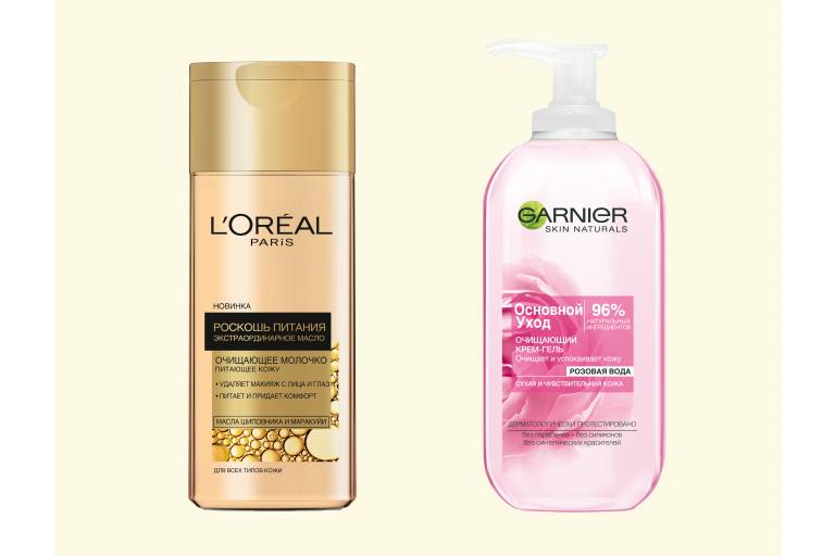 Молочко L'Oreal Paris, Крем-гель Garnier