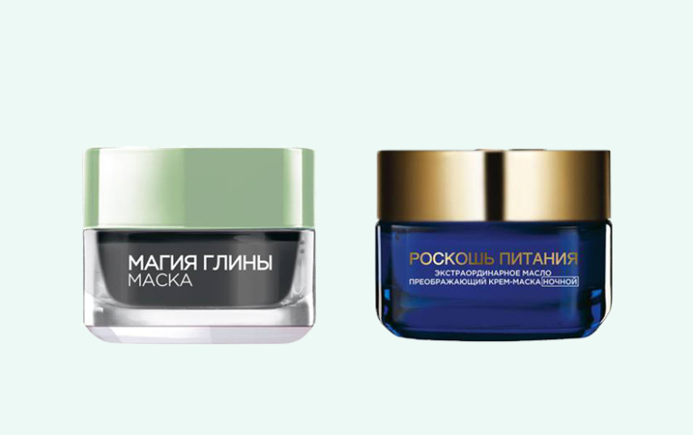 Маска Магия глины и маска Роскошь питания L'Oreal Paris