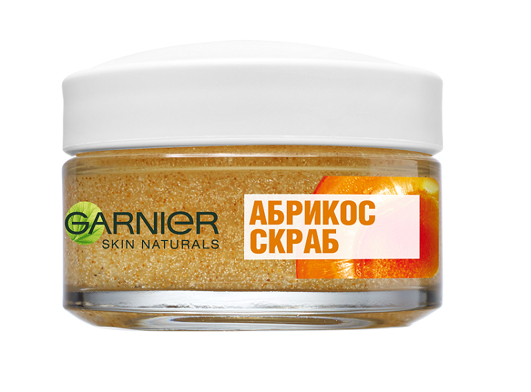 абрикосовый скраб garnier