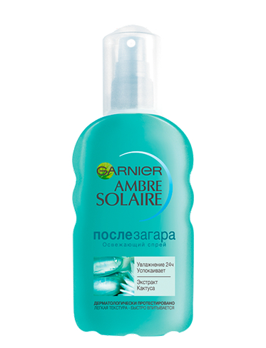 спрей после загара с экстрактом кактуса гарнье