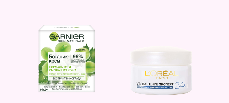Ботаник-крем с экстрактом винограда, Garnier, Крем-гель Увлажнение эксперт L'Oreal Paris