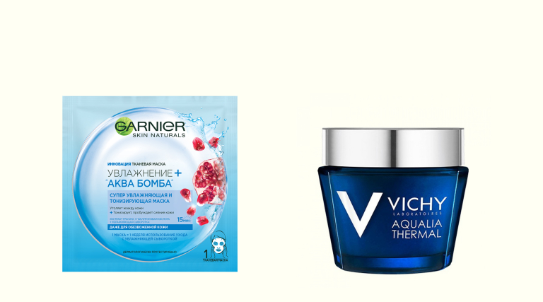 «Аква-бомба», Garnier, Ночной SPA-уход Aqualia Thermal, Vichy