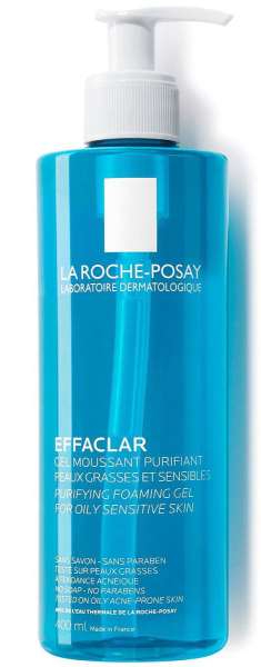 Очищающий пенящийся гель для жирной кожи, чувствительной кожи Effaclar, La Roche-Posay
