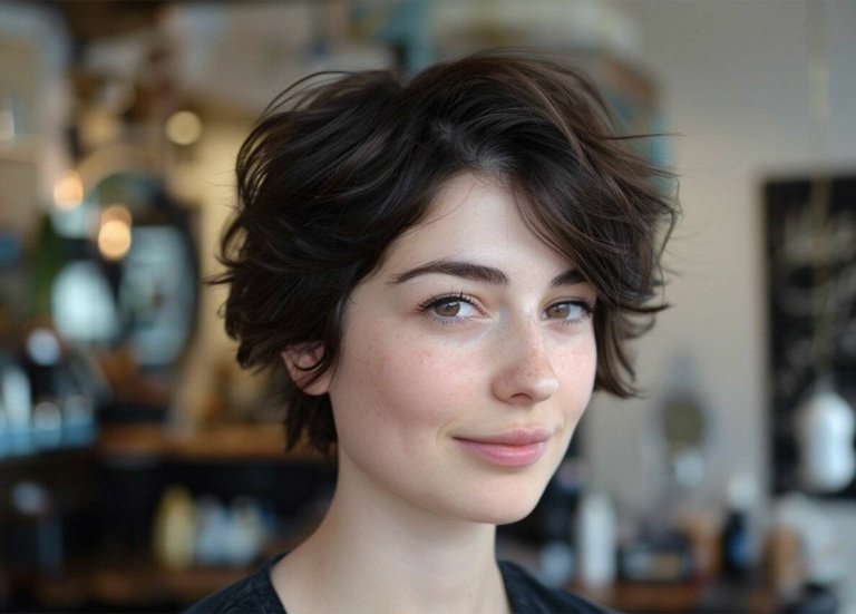 piksi-bob na volnistyh volosah