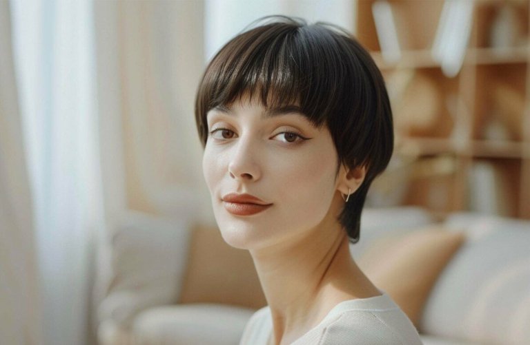 piksi-bob na tonkih volosah