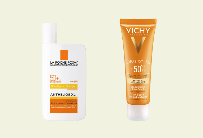 Тонирующие средства для загара с высоким SPF la Roche-Posay и Vichy