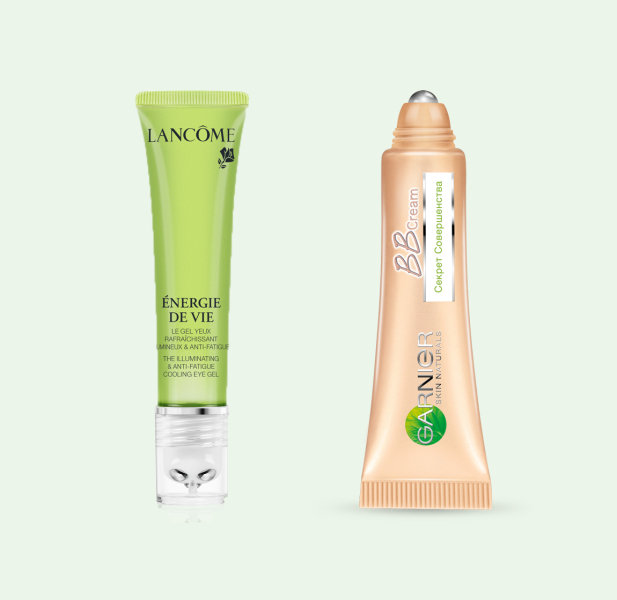 Средства для глаз с рликовым аппликатором Lancome, Garnier