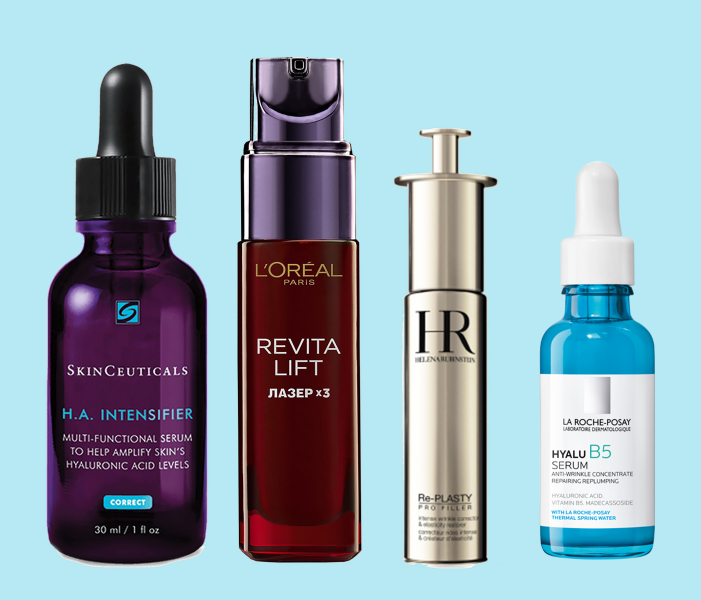 H.A.Intensifier Skinceuticals, сыворотка ревиталифт лазер l'oreal paris, cыворотка prodigy helena rubinstein, hyalu b5 la roche-posay