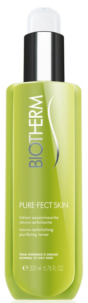 Очищающий лосьон с микропилингом для жирной кожи Purefect Skin Toner, Biotherm