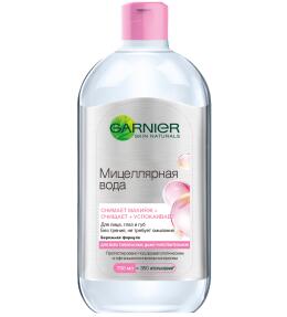Garnier Мицеллярная вода, очищающее средство для лица 3 в 1 с глицерином и П-анисовой кислотой, для всех типов кожи, 700 мл