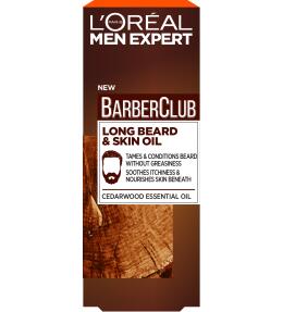L'Oreal Paris Men Expert Barber Club Масло для длинной бороды, смягчающее, с маслом кедрового дерева, 30 мл