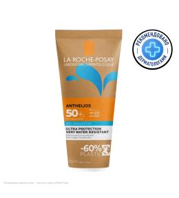Фото продукта: LA ROCHE-POSAY ANTHELIOS Солнцезащитный гель с технологией нанесения на влажную кожу для лица и тела SPF 50+, 200 мл