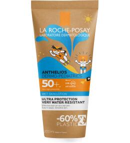 Фото продукта: LA ROCHE-POSAY ANTHELIOS DERMO-PEDIATRICS Детский солнцезащитный гель с технологией нанесения на влажную кожу для лица и тела SPF 50+, 200 мл