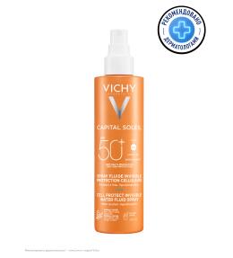 VICHY Capital Soleil Легкий солнцезащитный спрей-флюид  Cell Protect SPF50+, 200 мл