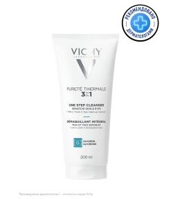 VICHY PURETE THERMALE Очищающее средство универсальное для чувствительной кожи лица и вокруг глаз, 200 мл