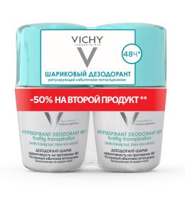 Фото продукта: Набор VICHY Дезодорант-антиперспирант от избыточного потоотделения с защитой 48 ч, 50 мл