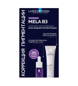 Фото продукта: Набор LA ROCHE-POSAY MELA B3 Уход для лица против пигментации:
1. LA ROCHE-POSAY MELA B3 Корректирующий уход против пигментации SPF30, 40 мл
2. LA ROCHE-POSAY MELA B3 Концентрированная сыворотка, 10 мл