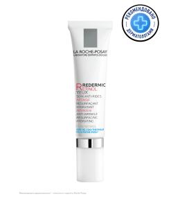 Фото продукта: LA ROCHE-POSAY REDERMIC RETINOL YEUX Интенсивный концентрированный крем-гель для контура глаз, против морщин, мешков и темных кругов под глазами, 15 мл