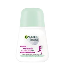 Фото продукта: Garnier Дезодорант-антиперспирант роликовый для тела Mineral Активный контроль 48ч, женский, 50 мл