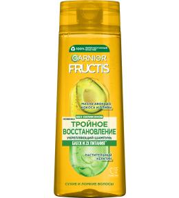 Фото продукта: Garnier Fructis Укрепляющий шампунь Фруктис, Тройное Восстановление, для сухих и ломких волос, 400 мл