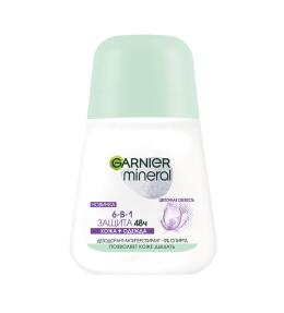 Фото продукта: Garnier Дезодорант-антиперспирант роликовый для тела Mineral 6-в-1 защита 48ч,  женский, 50 мл