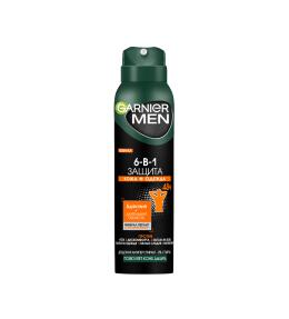 Фото продукта: Garnier Дезодорант-антиперспирант спрей для тела Men 6-в-1 защита 48ч, мужской, 150 мл