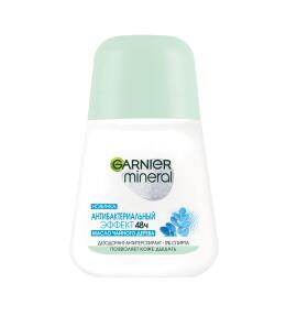 Фото продукта: Garnier Дезодорант-антиперспирант роликовый для тела Mineral Антибактериальный эффект 48ч, женский, 50 мл