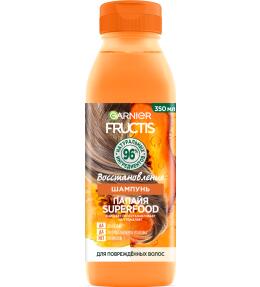 Фото продукта: Garnier Fructis шампунь Папайя Superfood Восстановление для поврежденных волос, 350 мл