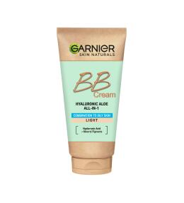 Фото продукта: Garnier BB Крем Гиалуроновый Алоэ-уход 5-в-1, для смешанной и жирной кожи, с гиалуроновой кислотой, алоэ вера и минеральными пигментами, матирующий, SPF 25, 50 мл