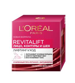 Фото продукта: L'Oreal Paris Антивозрастной крем "Ревиталифт" против морщин для лица, контуров и шеи, 50 мл