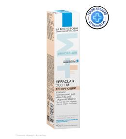 Фото продукта: LA ROCHE-POSAY EFFACLAR DUO+M Тонирующий тройной корректирующий крем-гель для проблемной кожи, 40 мл.