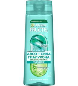 Фото продукта: Garnier Fructis Шампунь Фруктис, Алоэ+Сила Гиалурона, увлажняющий, для всех типов волос, 400 мл