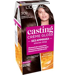 Фото продукта: L'Oreal Paris Стойкая краска-уход для волос "Casting Creme Gloss" без аммиака, оттенок 302, Ледяной фраппучино