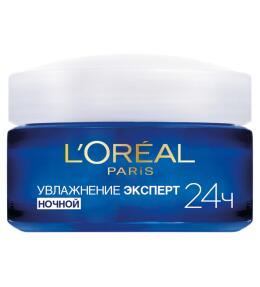 Фото продукта: L'Oreal Paris Крем для лица "Увлажнение Эксперт" ночной, увлажняющий, для всех типов кожи, 50 мл