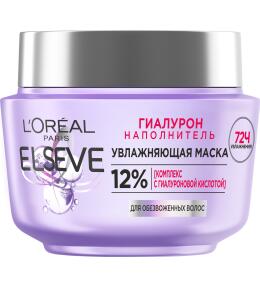 Фото продукта: L'Oreal Paris Увлажняющая Маска "Elseve, Гиалурон Наполнитель", для обезвоженных и тонких волос, с гиалуроновой кислотой, 300 мл