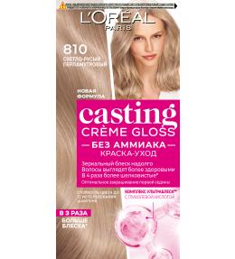 Фото продукта: L'Oreal Paris Стойкая краска-уход для волос "Casting Creme Gloss" без аммиака, оттенок 810, Перламутровый русый