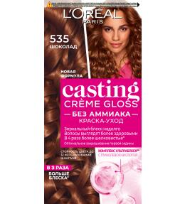 Фото продукта: L'Oreal Paris Стойкая краска-уход для волос "Casting Creme Gloss" без аммиака, оттенок 535, Шоколад