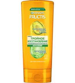 Фото продукта: Garnier Fructis Укрепляющий бальзам-ополаскиватель Фруктис, Тройное Восстановление, для сухих и ломких волос, 200 мл