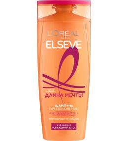 Фото продукта: L'Oreal Paris Шампунь Преображение "Elseve, Длина Мечты", для длинных поврежденных волос, с кератином, 250 мл