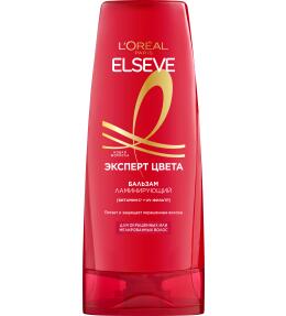 Фото продукта: L'Oreal Paris Elseve Ламинирующий бальзам "Эльсев, Эксперт Цвета", для окрашенных или мелированных волос, 400 мл
